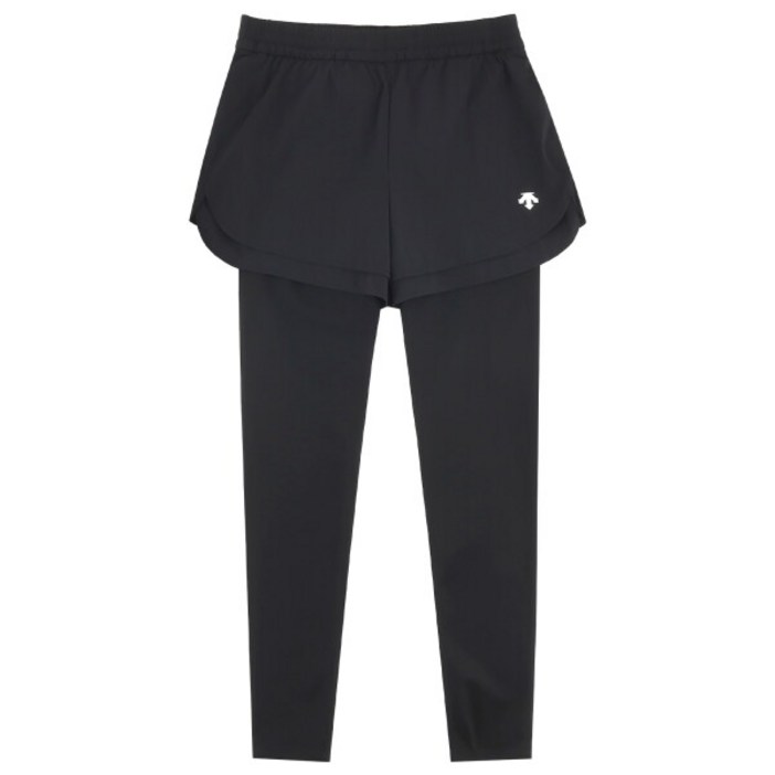 [데상트] 여성 팬츠부착형 레깅스 SQ122PKL12BLK