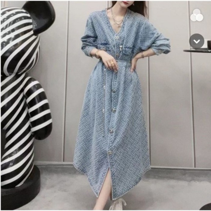 베루라 브이넥원피스 롱원피스 미비미원피스