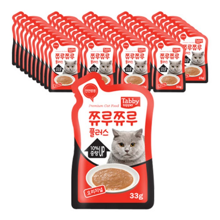 테비 쮸루쮸루플러스 고양이간식 33g