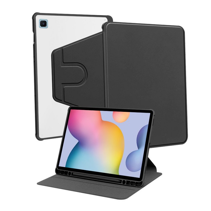 스냅케이스 갤럭시탭S6라이트 북커버 회전 케이스 S펜 수납