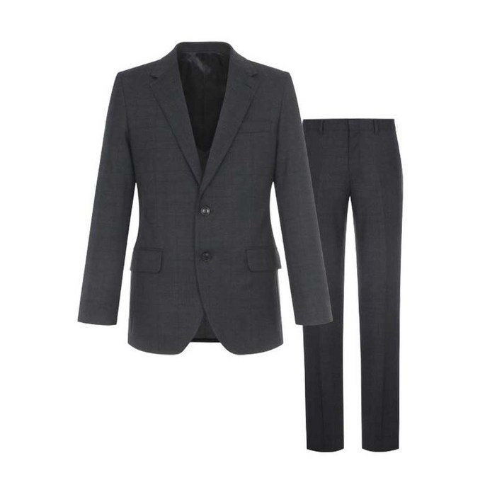 BY파크랜드 다크 네이비 체크 모혼방 스트레치 정장 세트AA2SS763 AA2PS763