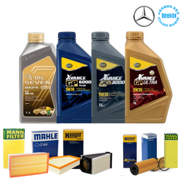 벤츠 CLA200D CLA200CDI 엔진오일 세트 디젤 C11714년19년, 1개