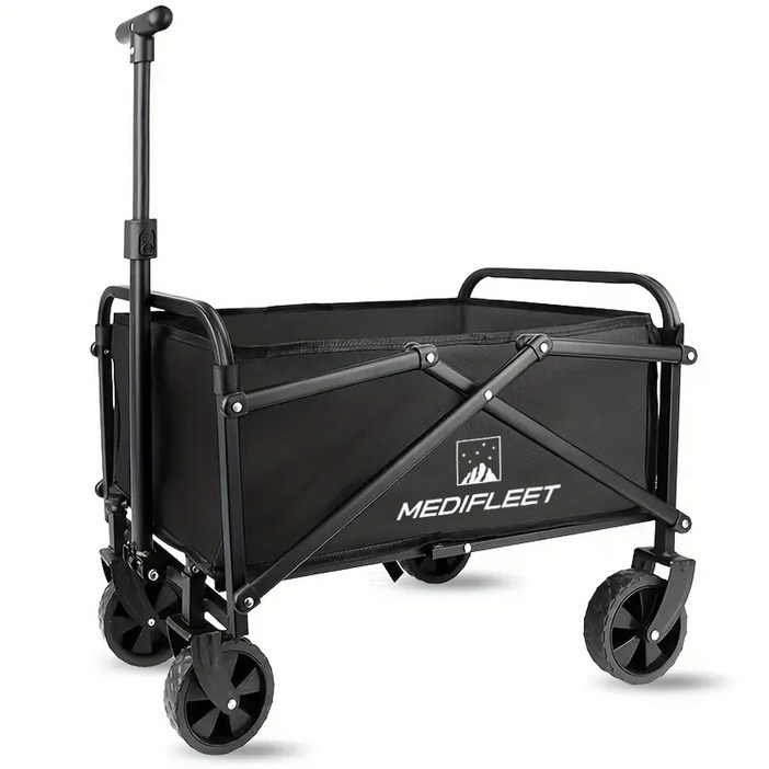 메디플릿 다용도 캠핑 아웃도어 폴딩 카트 웨건, 1개, 블랙 5호