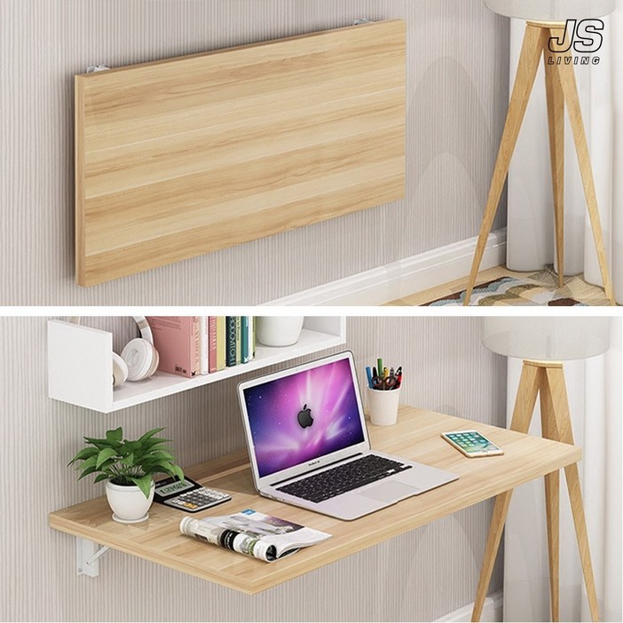 JS리빙 원목 접이식 벽선반 테이블 주방 다용도실 벽걸이 선반 침실 미니 벽테이블 거실 다용도 틈새 정리대 인테리어 벽고정 북선반 JSLIVING 98789456654JIUHA