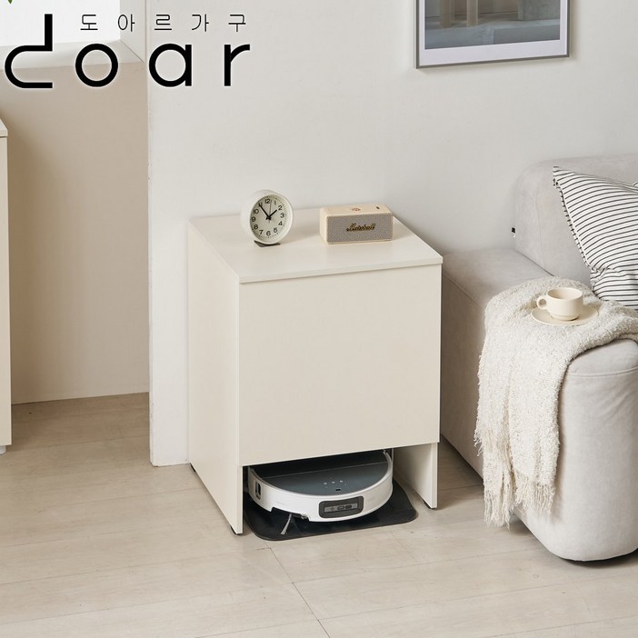 도아르 로봇 청소기장 로보락 청소기 수납장 로청장 바퀴형 600