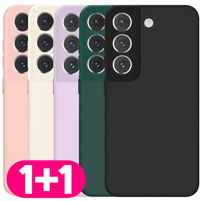 리빙그레이 11 갤럭시 S21플러스 카메라 보호 사각 스퀘어 컬러 젤리 케이스