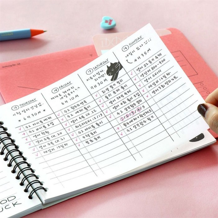 딜리고 두들 위클리 스터디플래너 6개월용 공시생 스케줄러 스케줄노트