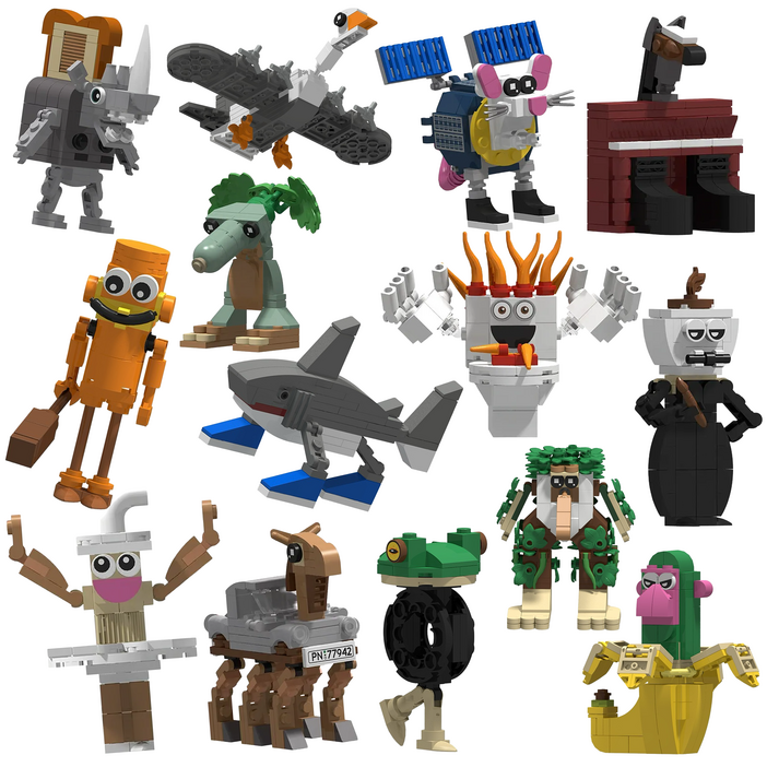 이탈리안 브레인롯 블록 주요캐릭터 14종세트, 1개