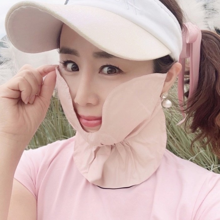 휴스토니 방한 골프마스크 C극세사 자외선차단 기모 스포츠마스크 파크골프 등산 자전거 겨울 여성 남성 공용 국산 본사