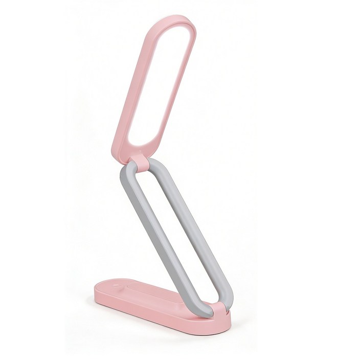 H HNMA HN 휴대용 소형 스탠드 블랙 화이드 접이식  밝기 3단계 조절 가능 침실 사무실 서재 등 다용도 적용 180 각도 조절 가능 미니 스탠드 조명 봄맞이 선물 봄맞이 선