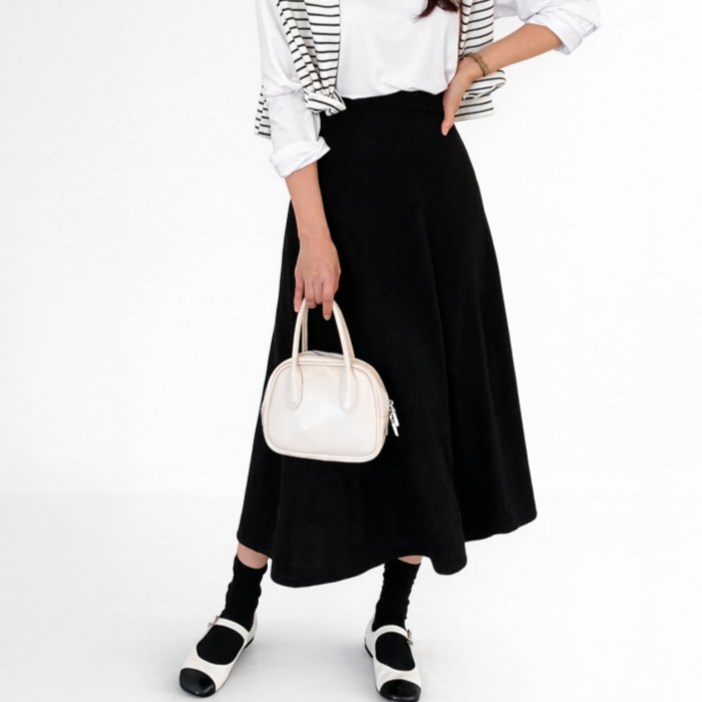 다미타니 국내제작 A라인 플레어 롱 스커트 긴치마 OCZ0973