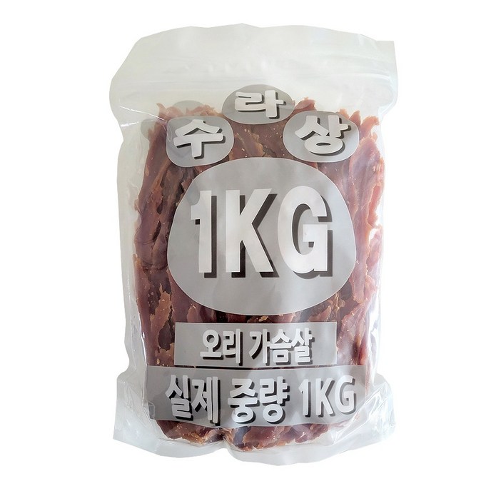수라상 1키로 대용량 간식 오리, 1개, 1kg, 오리 슬라이스