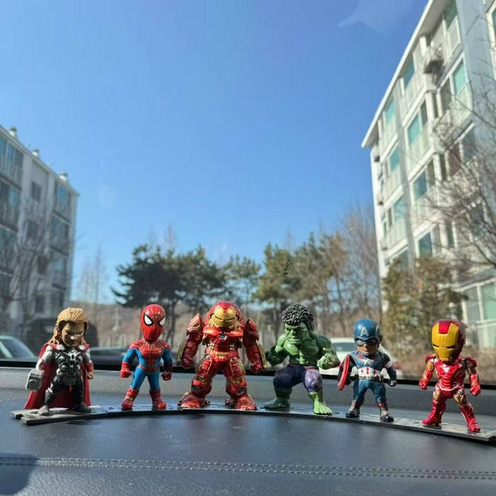 차량 장식 마블 인형 앤드게임 히어로즈 피규어, 1세트, 헐크버스터
