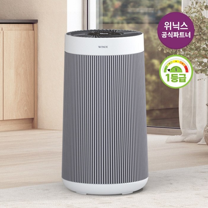 공식인증점 위닉스 타워엣지 1등급 공기청정기 AT8E430MSK 실버
