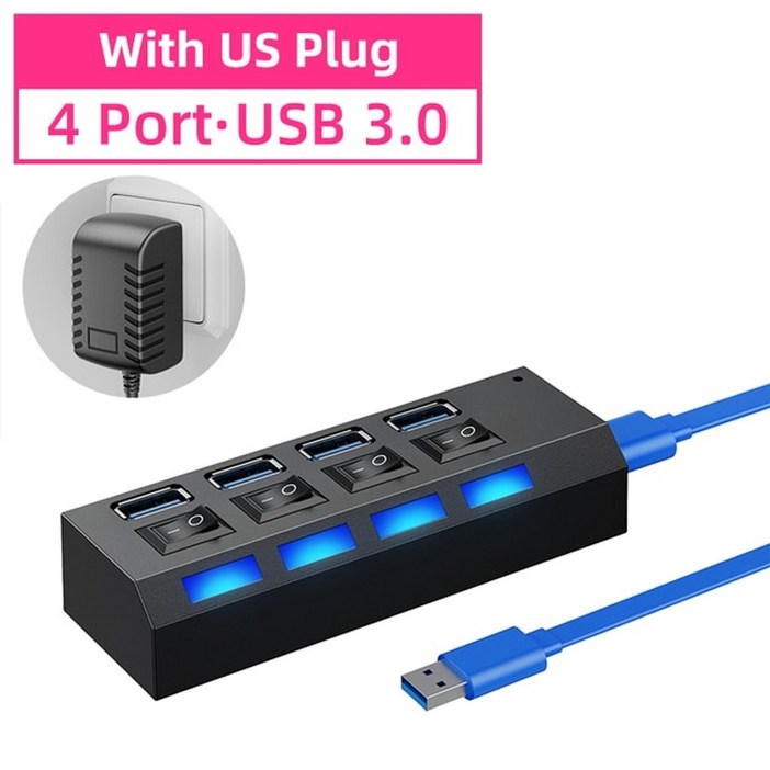 노트북 usb허브 usb 3.0 허브 usb 분배기 멀티 usb 3 0 허브 스위치 용