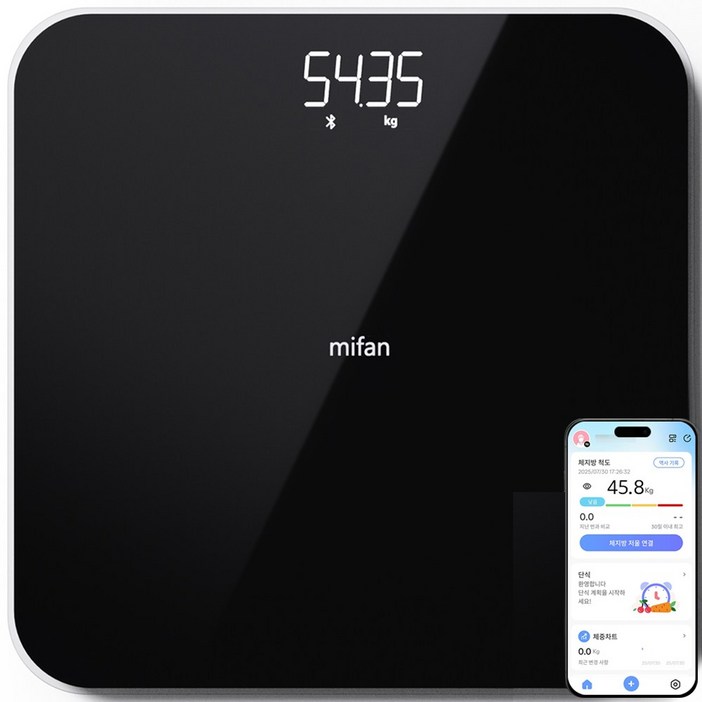 MIFAN 가정용 디지털 LED 인바디 체지방 체중계