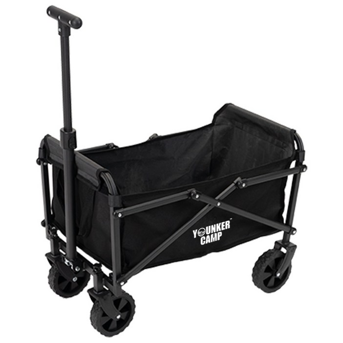 영커 다용도 캠핑 카트 야외용 미니 폴딩 카트, 1개, 블랙