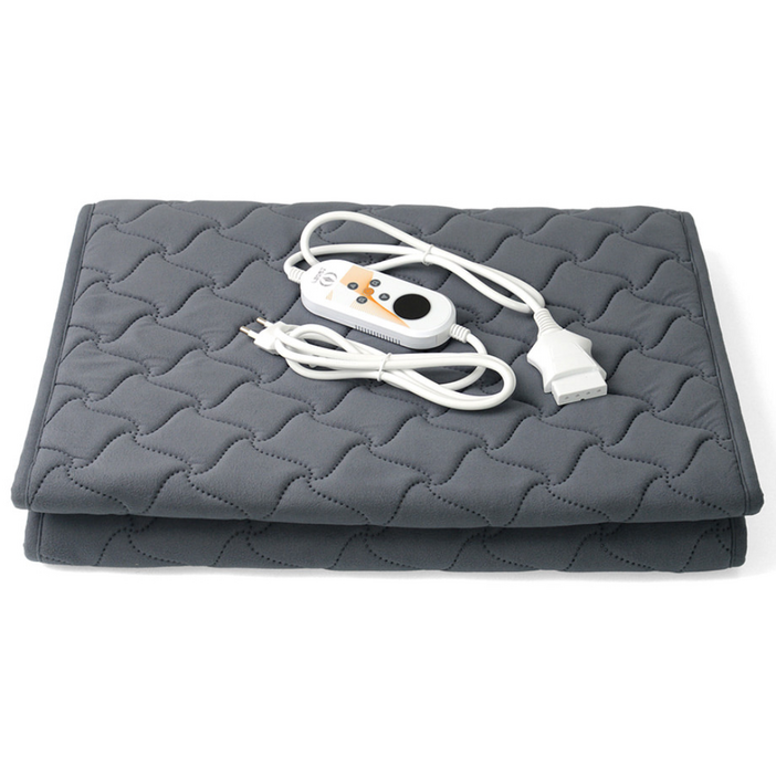 전자파차단 한일 의료기 테라톤 전기방석 3인 4인쇼파용 탄소매트 무자계 열선 자동타이머 세탁가능 9단계 온도조절 겨울 극세사 보온매트 캠핑 차박용 추천, 3단50150, 다크그레이
