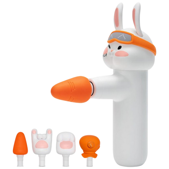 비오카 코리아수퍼 마라토끼 무선 포터블 마사지건안마기 허리 목 승모근 어깨 마사지기, 필수옵션BunnyA, 상세 설명 참조