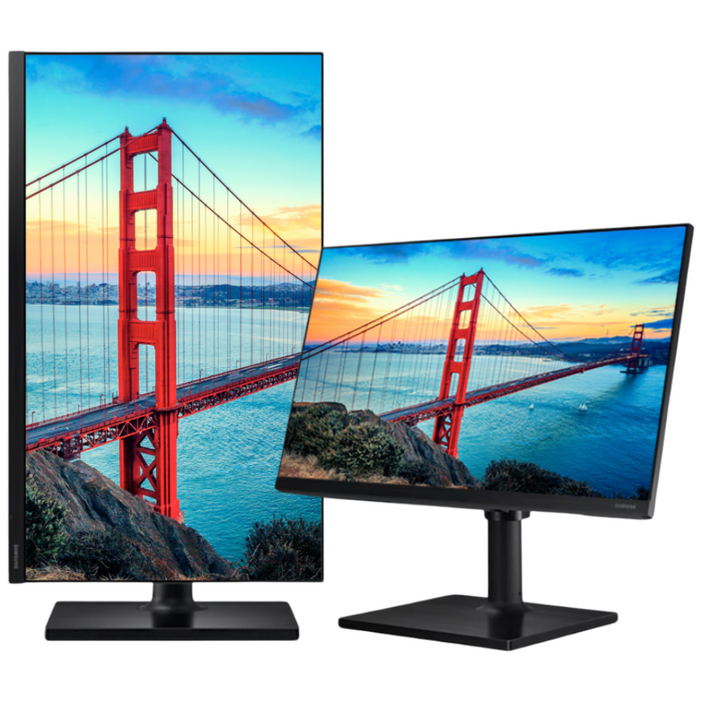 삼성전자 LF24T452FQ 24인치 모니터 FHD IPS 광시야각 피벗 HDMI DP 지원 최신형 리퍼 중고