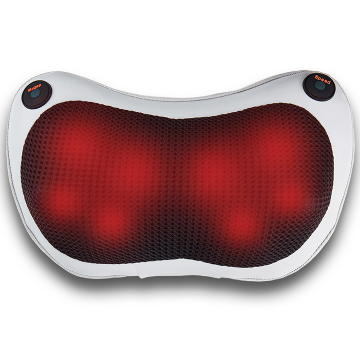 김수자 쿠션형 온열 목 어깨 마사지기 뒷목 승모근 등 허리 종아리 다리 안마기