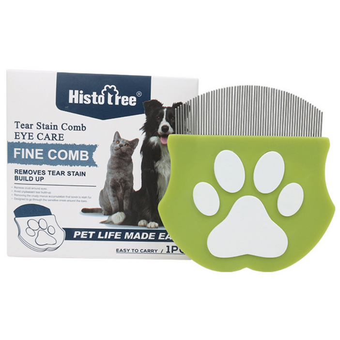 마당 강아지고양이 핸드빗 얼굴빗 페이셜콤, 1개, 그린