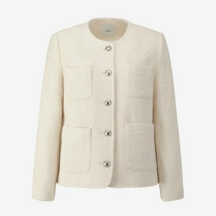 [백화점 정품] ZOOC 울 부클 트위드 자켓 LE_V261MSF903