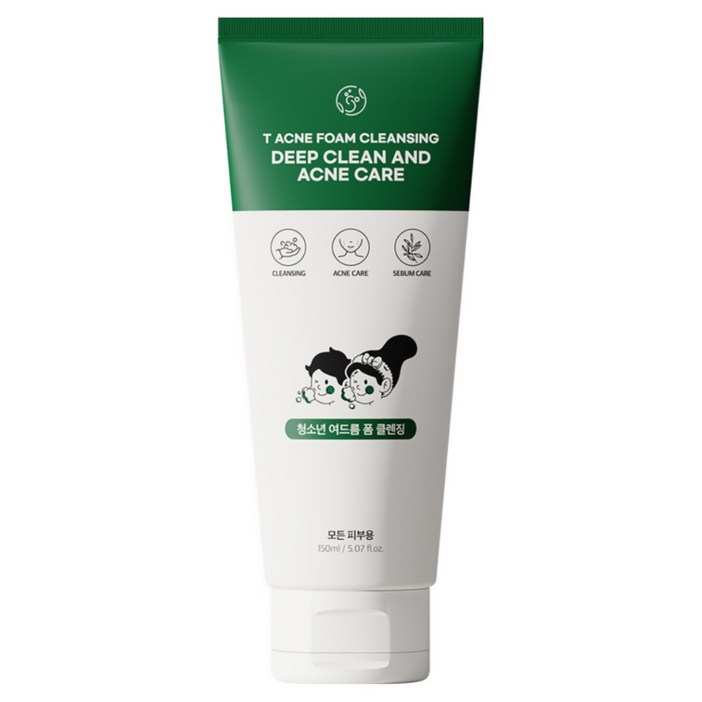 와프랩 티 청소년 여드름 폼 클렌징