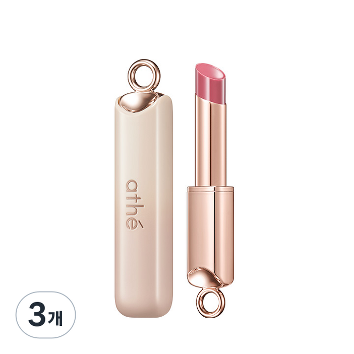 아떼 어센틱 립 글로이 밤, 3.3g, 3개, 01 베이비