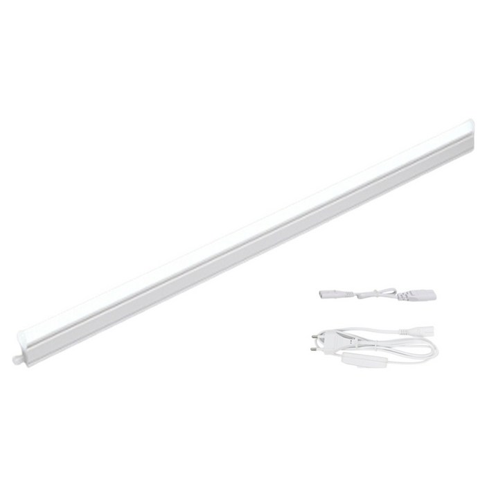 비츠온 와이드 LED T5 1200mm 40W 연결선 스위치 전원선 1.5m 세트, 주광색