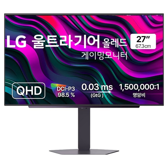 LG전자 QHD 울트라기어 올레드 게이밍 모니터, 67.3cm, 27GX704A