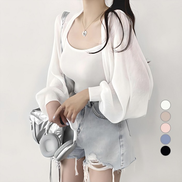 위드후이린 여성용 팔뚝커버 볼레로 가디건