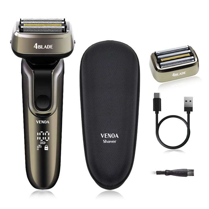 베노아 메탈릭 마스터 티타늄 코팅 전기면도기, VS-7500, 메탈실버