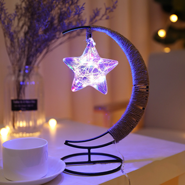 피쓰프리덤 초승달 앤 스타 무드등 USB