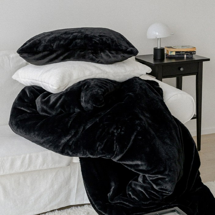 믹스앤매치 베러워머 라셀 극세사 차렵이불 + 베개 세트