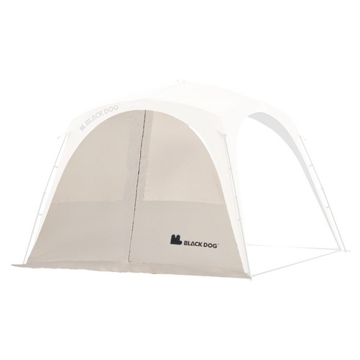 BLACKDOG 캠핑용 2인1 돔 캐노피 도어커튼 CBD2550PJ014