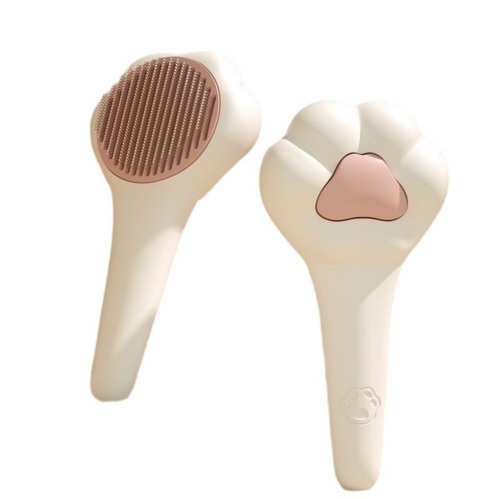 헬라쓰 죽은털 제거 원터치 고양이 빗, 1개, 핑크