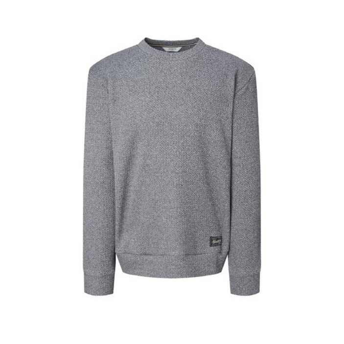 매장정품 HAZZYS 헤지스 [25FW] 그레이 트위드 니트라이크 맨투맨티셔츠 (HZTS5D601G2) 1081007