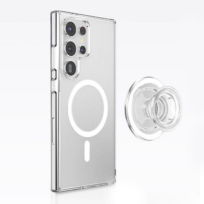 갤럭시 s24 울트라 그립톡 투명케이스 세트 맥세이프 호환 충격방지 케이스