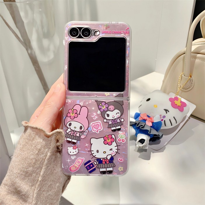 얌코 갤럭시 핸드폰케이스 z플립4 z플립5 z플립6 z플립7 교복 캐릭터 휴대폰 케이스