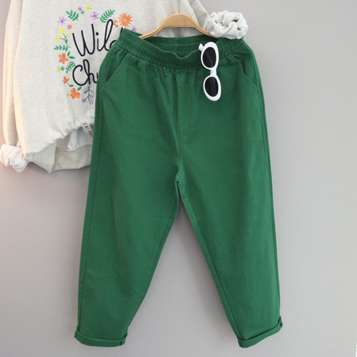 달콩 여성 봄신상 면바지 항아리팬츠 루팡면스판오버핏배기팬츠