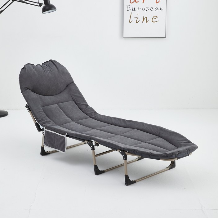 우이지아 휴대용 사무실 접이식 간이 캠핑 침대, 2세대그레이