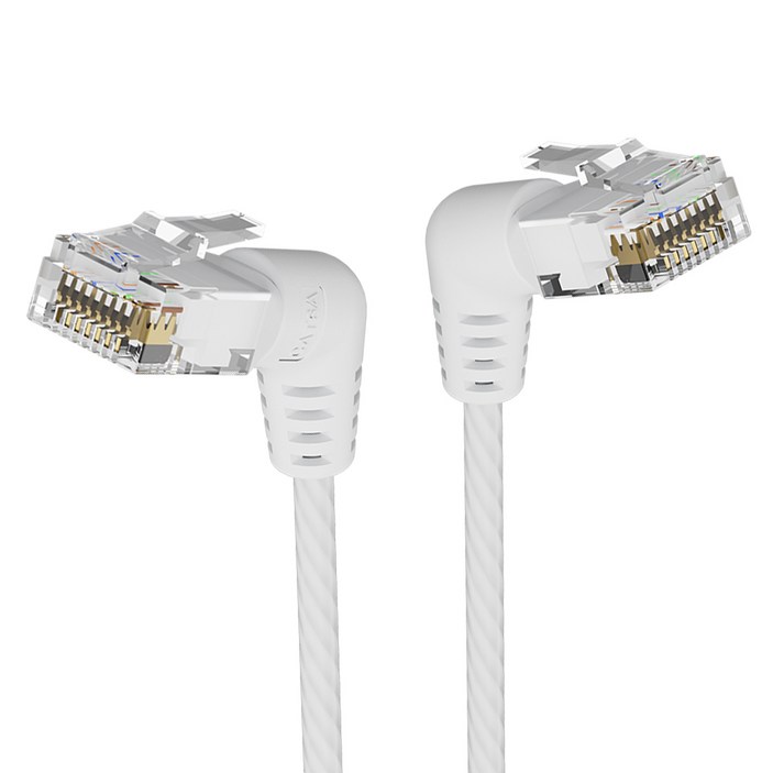 벤션 CAT6A UTP 360도 회전꺽임형 울트라슬림 초고속 기가 랜선 화이트, IBOW, 3m, 1개