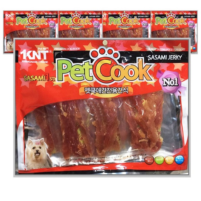 펫쿡 대용량 강아지육포 간식 300g, 300g, 1개