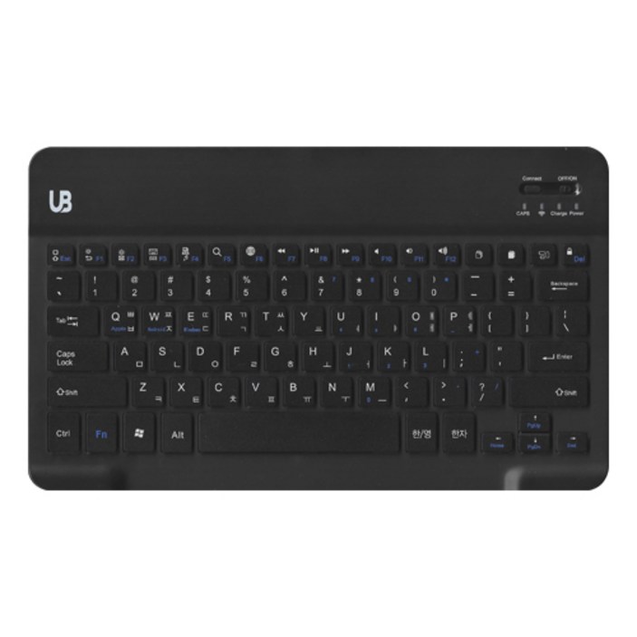 휴대용 무선 블루투스 키보드 슬림형, 블랙 라지, UB-BK1, 제조사축