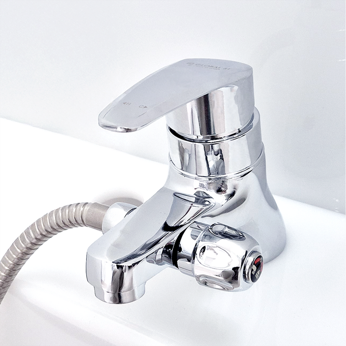 로딘 국산 원홀 겸용샤워 세면대 세면기 샤워기 수전 욕실 수도꼭지 M1-360, 1개