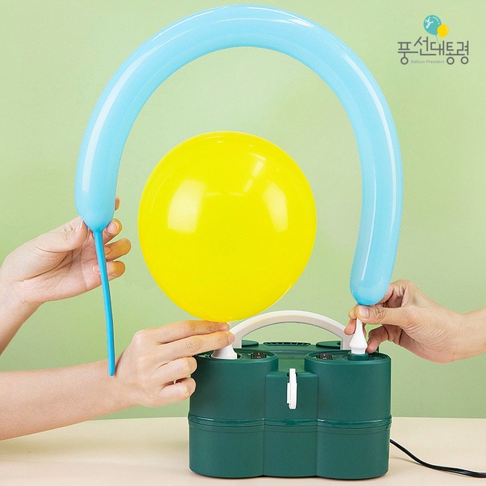 다기능 인플레이터2구 자동펌프 휴대용 요술풍선전기펌프