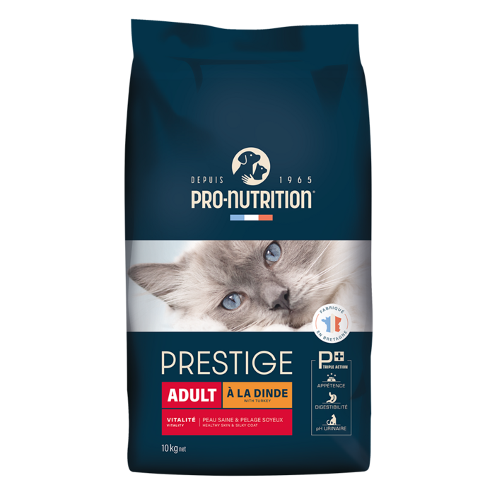 PN 프레스티지 캣 어덜트 터키 저알러지 소화 잘되는 대용량 고양이 사료, 1개, 10kg, 칠면조