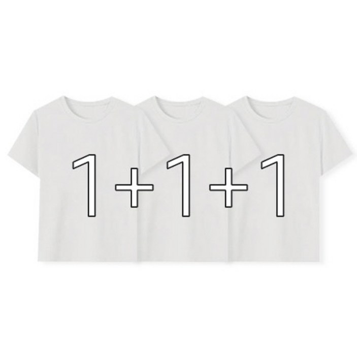 셀프메이드 국산 빅사이즈4XL 순면 100 30수 라운드 오버핏 반팔면티셔츠 3p3매입