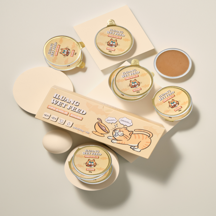 이루앙 고양이 습식 사료 간식 캔 참치&명태 30g, 12개, 12개, 30g
